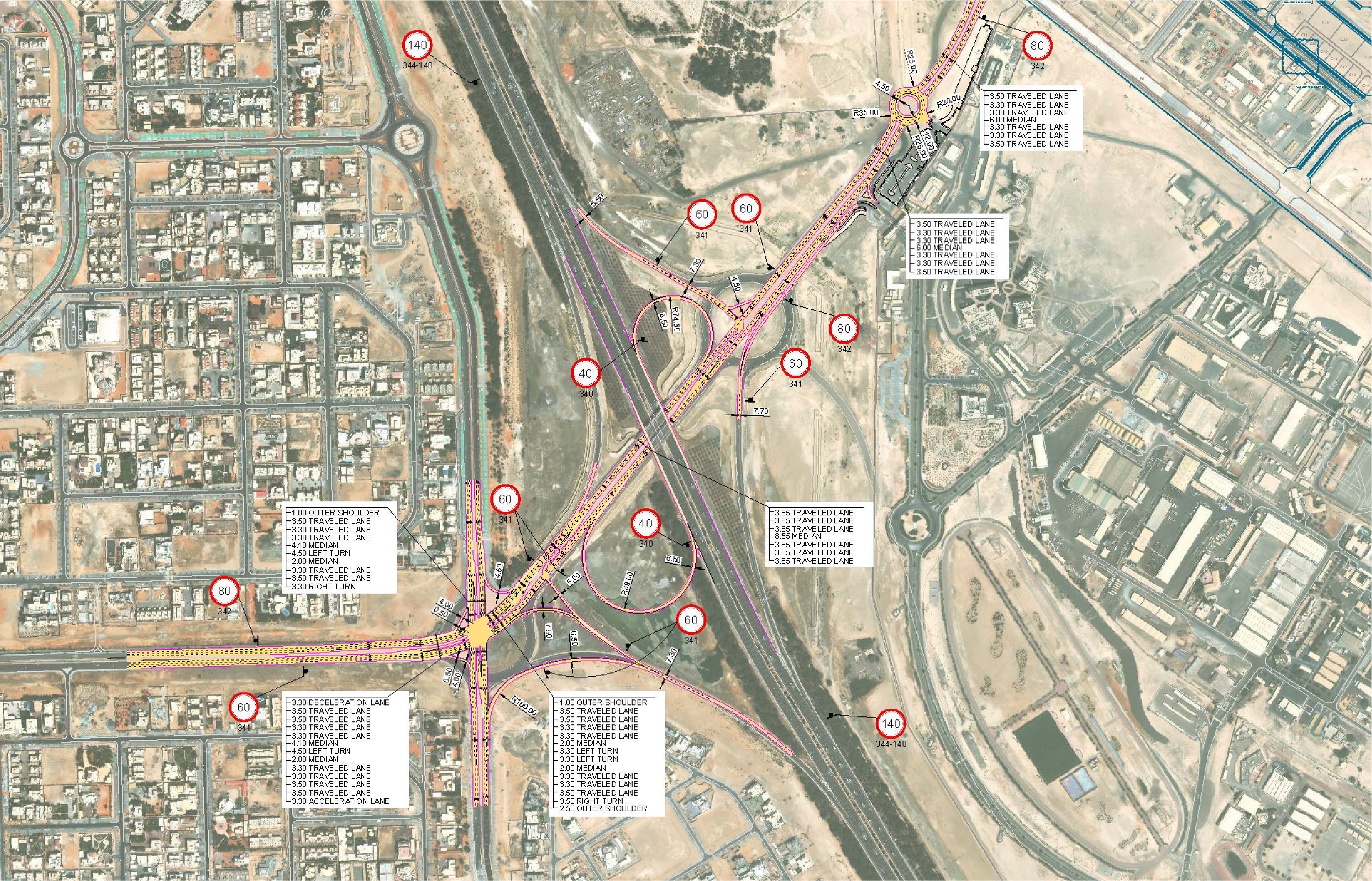 Mahawi Interchange Improvements on Abu Dhabi-Al Ain Road